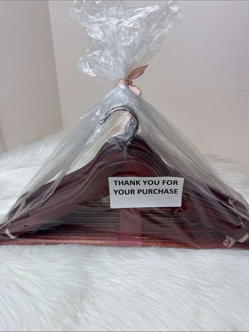 Brookstone Premium Wooden Suit Hangers in Dark Mahogany Cherry - Set of 10 - Picture 12 of 13